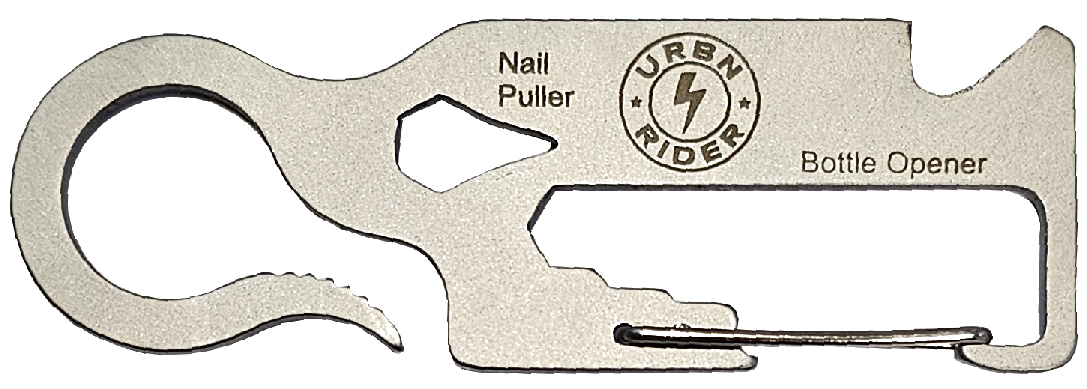 UrbnRider 11-in-1 Multitool mit Einkaufswagenlöser Schlüsselanhänger aus Edelstahl UrbnRider 11-in-1 Multitool mit Einkaufswagenlöser Schlüsselanhänger aus Edelstahl